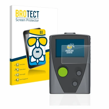 Vorderseite einer Produktverpackung mit dem Markenlogo BROTECT. Daneben ist das Gerät Swissphone Boss 915 mit dem zugehörigen 