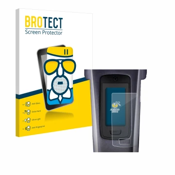 Vorderseite einer Produktverpackung mit dem Markenlogo BROTECT. Daneben ist das Gerät TQ HPR50 E-Bike System mit dem zugehörig