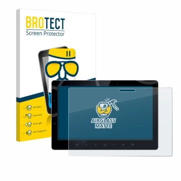 Vorderseite einer Produktverpackung mit dem Markenlogo BROTECT. Daneben ist das Gerät Bewatec .Tablet SF 13