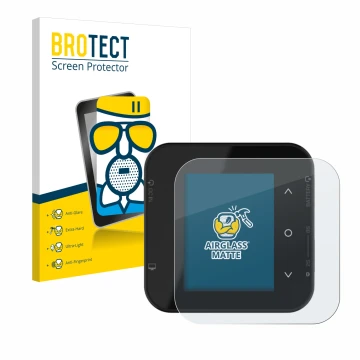 Vorderseite einer Produktverpackung mit dem Markenlogo BROTECT. Daneben ist das Gerät ISDT Air8 mit dem zugehörigen Displaysch