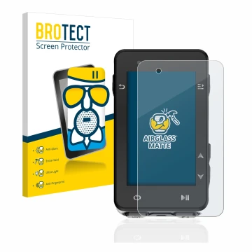 Vorderseite einer Produktverpackung mit dem Markenlogo BROTECT. Daneben ist das Gerät iGPSPORT iGS630 mit dem zugehörigen Disp