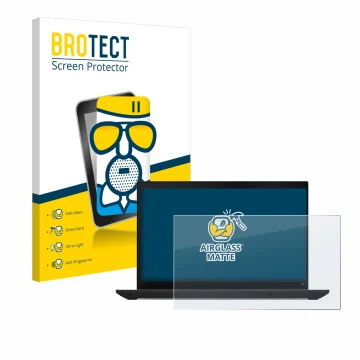 Vorderseite einer Produktverpackung mit dem Markenlogo BROTECT. Daneben ist das Gerät Lenovo ThinkPad L14 Gen 4 mit dem zugehö