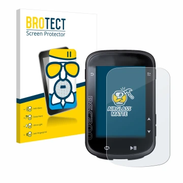 Vorderseite einer Produktverpackung mit dem Markenlogo BROTECT. Daneben ist das Gerät igpsport BSC200 mit dem zugehörigen Disp