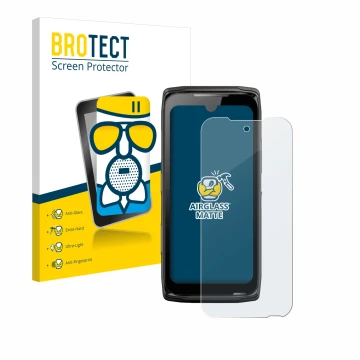 Vorderseite einer Produktverpackung mit dem Markenlogo BROTECT. Daneben ist das Gerät Crosscall Core-Z5 mit dem zugehörigen Di