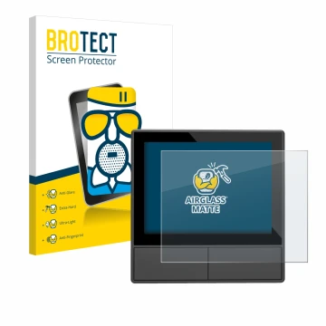 Vorderseite einer Produktverpackung mit dem Markenlogo BROTECT. Daneben ist das Gerät SONOFF NSPanel Smart Scene Wall Switch E