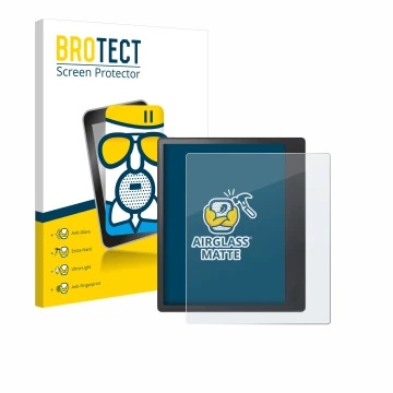 Vorderseite einer Produktverpackung mit dem Markenlogo BROTECT. Daneben ist das Gerät Kobo Elipsa 2E mit dem zugehörigen Displ