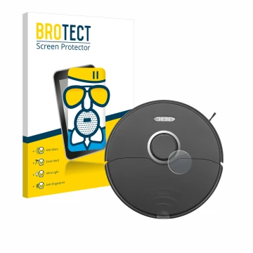 Vorderseite einer Produktverpackung mit dem Markenlogo BROTECT. Daneben ist das Gerät Roborock S8 Lidar Sensor (nur weißes Mod