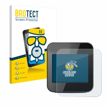 Vorderseite einer Produktverpackung mit dem Markenlogo BROTECT. Daneben ist das Gerät Cycplus GPS G1 mit dem zugehörigen Displ