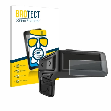 Vorderseite einer Produktverpackung mit dem Markenlogo BROTECT. Daneben ist das Gerät Bosch Purion 200 mit dem zugehörigen Dis