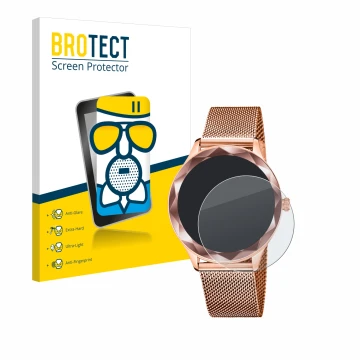 Vorderseite einer Produktverpackung mit dem Markenlogo BROTECT. Daneben ist das Gerät Lotus SMARTIME 50036/1 mit dem zugehörig