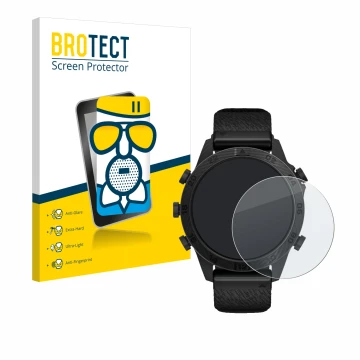 Vorderseite einer Produktverpackung mit dem Markenlogo BROTECT. Daneben ist das Gerät Garmin Marq Commander Gen 2 mit dem zuge