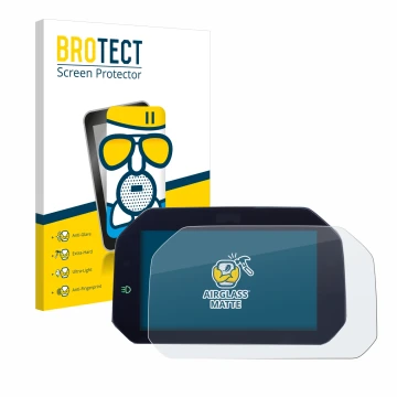 Vorderseite einer Produktverpackung mit dem Markenlogo BROTECT. Daneben ist das Gerät BMW R 1300 GS TFT 6.5