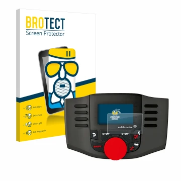 Vorderseite einer Produktverpackung mit dem Markenlogo BROTECT. Daneben ist das Gerät Märklin Mobile Station WLAN 60667 mit de