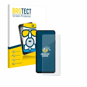 Vorderseite einer Produktverpackung mit dem Markenlogo BROTECT. Daneben ist das Gerät Blackview Shark 8 mit dem zugehörigen Di