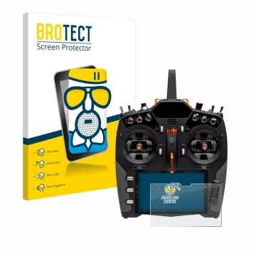 Vorderseite einer Produktverpackung mit dem Markenlogo BROTECT. Daneben ist das Gerät Spektrum NX20 mit dem zugehörigen Displa