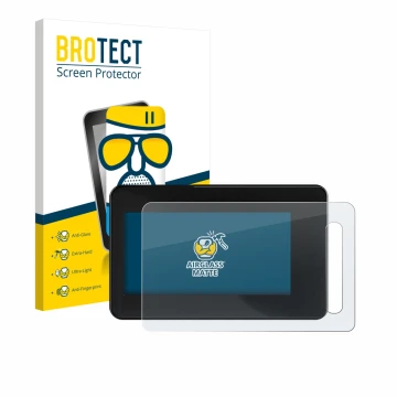 Vorderseite einer Produktverpackung mit dem Markenlogo BROTECT. Daneben ist das Gerät Shimano Steps SC-EN600 mit dem zugehörig