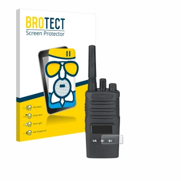 Vorderseite einer Produktverpackung mit dem Markenlogo BROTECT. Daneben ist das Gerät Motorola XT460 mit dem zugehörigen Displ