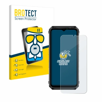 Vorderseite einer Produktverpackung mit dem Markenlogo BROTECT. Daneben ist das Gerät Ulefone Power Armor 18T Ultra mit dem zu