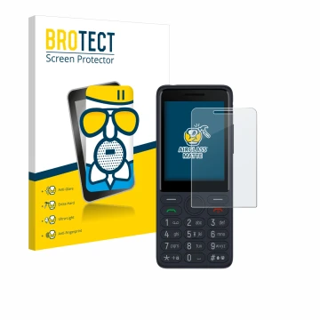 Vorderseite einer Produktverpackung mit dem Markenlogo BROTECT. Daneben ist das Gerät TCL Onetouch 4022s mit dem zugehörigen D