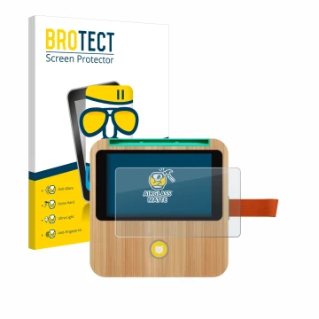 Vorderseite einer Produktverpackung mit dem Markenlogo BROTECT. Daneben ist das Gerät tigerbox Touch Plus mit dem zugehörigen 