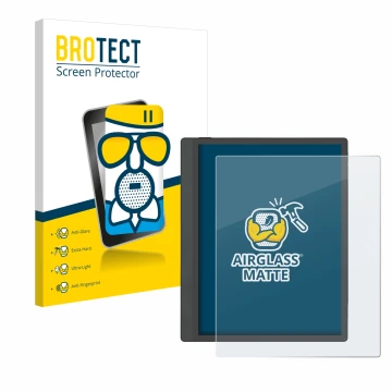 Vorderseite einer Produktverpackung mit dem Markenlogo BROTECT. Daneben ist das Gerät Boox Tab Ultra C Pro mit dem zugehörigen