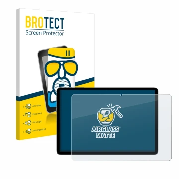 Vorderseite einer Produktverpackung mit dem Markenlogo BROTECT. Daneben ist das Gerät Teclast P30T mit dem zugehörigen Display