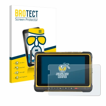 Vorderseite einer Produktverpackung mit dem Markenlogo BROTECT. Daneben ist das Gerät AIR3 7.3 mit dem zugehörigen Displayschu