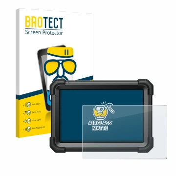 Vorderseite einer Produktverpackung mit dem Markenlogo BROTECT. Daneben ist das Gerät Launch X-431 Pro3 Apex mit dem zugehörig