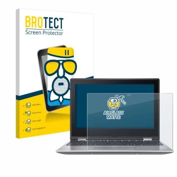 Vorderseite einer Produktverpackung mit dem Markenlogo BROTECT. Daneben ist das Gerät Acer Chromebook Spin 511 R756TN-TCO mit 