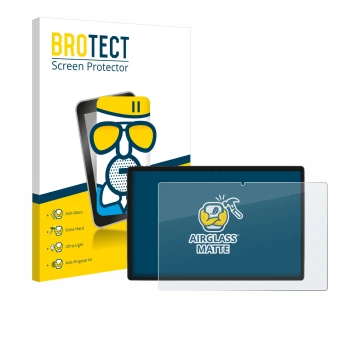 Vorderseite einer Produktverpackung mit dem Markenlogo BROTECT. Daneben ist das Gerät Goodtel G10 mit dem zugehörigen Displays