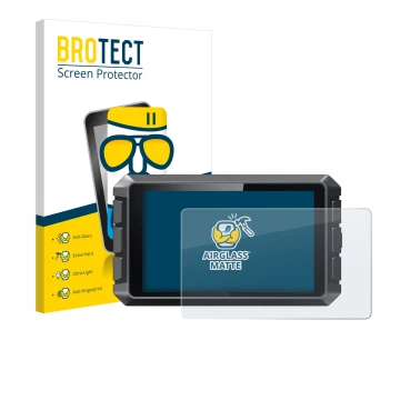 Vorderseite einer Produktverpackung mit dem Markenlogo BROTECT. Daneben ist das Gerät Creality Sonic Pad mit dem zugehörigen D