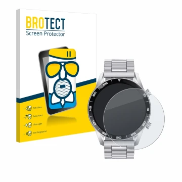 Vorderseite einer Produktverpackung mit dem Markenlogo BROTECT. Daneben ist das Gerät Foxbox SML1-C PRO 1.43