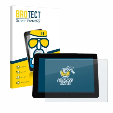 Vorderseite einer Produktverpackung mit dem Markenlogo BROTECT. Daneben ist das Gerät Trimble XCN 1050 mit dem zugehörigen Dis