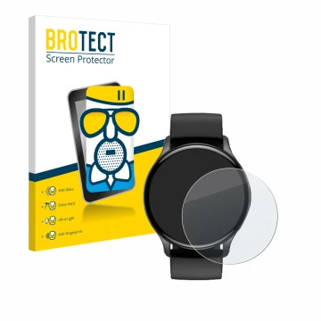 Vorderseite einer Produktverpackung mit dem Markenlogo BROTECT. Daneben ist das Gerät Sross Smartwatch 1.43
