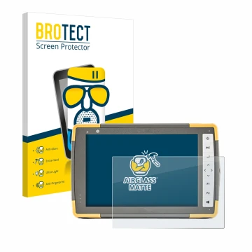 Vorderseite einer Produktverpackung mit dem Markenlogo BROTECT. Daneben ist das Gerät Topcon FC-6000 mit dem zugehörigen Displ