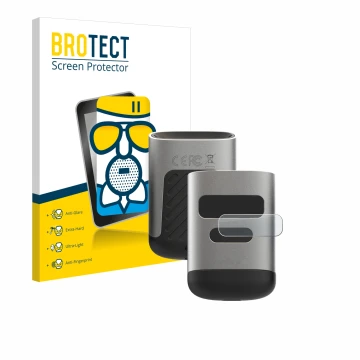 Vorderseite einer Produktverpackung mit dem Markenlogo BROTECT. Daneben ist das Gerät Opticon OPN-6000 (Bildschirm) mit dem zu