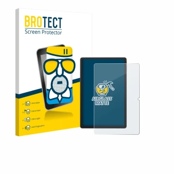 Vorderseite einer Produktverpackung mit dem Markenlogo BROTECT. Daneben ist das Gerät Blackview Tab 16 Pro mit dem zugehörigen