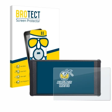 Vorderseite einer Produktverpackung mit dem Markenlogo BROTECT. Daneben ist das Gerät Portkeys PT6 mit dem zugehörigen Display