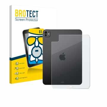 Vorderseite einer Produktverpackung mit dem Markenlogo BROTECT. Daneben ist das Gerät Apple iPad Pro 11
