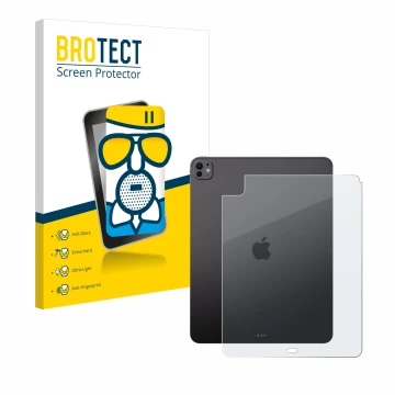 Vorderseite einer Produktverpackung mit dem Markenlogo BROTECT. Daneben ist das Gerät Apple iPad Pro 13