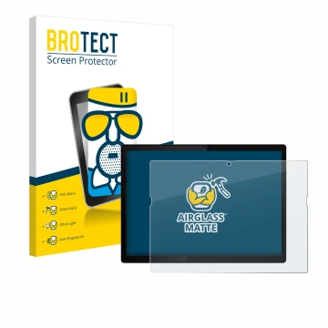 Vorderseite einer Produktverpackung mit dem Markenlogo BROTECT. Daneben ist das Gerät Lenovo ThinkPad X12 Detachable Gen 2 mit