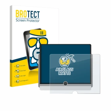 Vorderseite einer Produktverpackung mit dem Markenlogo BROTECT. Daneben ist das Gerät Lexus LBX 2024 mit dem zugehörigen Displ