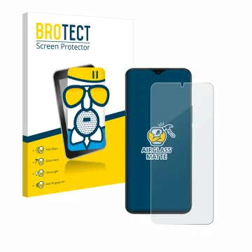 Vorderseite einer Produktverpackung mit dem Markenlogo BROTECT. Daneben ist das Gerät Honor X6b mit dem zugehörigen Displaysch