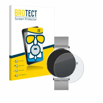 Vorderseite einer Produktverpackung mit dem Markenlogo BROTECT. Daneben ist das Gerät Watcho Ultra Pro mit dem zugehörigen Dis