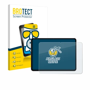 Vorderseite einer Produktverpackung mit dem Markenlogo BROTECT. Daneben ist das Gerät OnePlus Pad 2 mit dem zugehörigen Displa