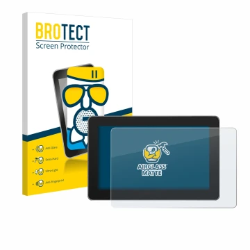 Vorderseite einer Produktverpackung mit dem Markenlogo BROTECT. Daneben ist das Gerät SmallHD Indie 5 mit dem zugehörigen Disp