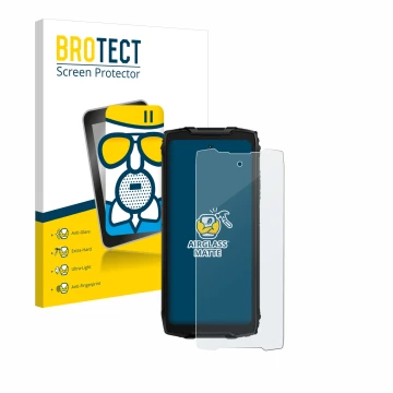 Vorderseite einer Produktverpackung mit dem Markenlogo BROTECT. Daneben ist das Gerät Blackview BV9300 Pro mit dem zugehörigen