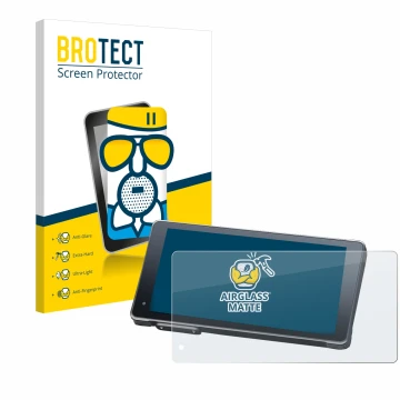 Vorderseite einer Produktverpackung mit dem Markenlogo BROTECT. Daneben ist das Gerät Lamto Smart Screen RC12 5.5