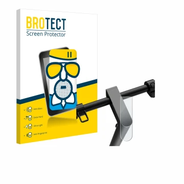 Vorderseite einer Produktverpackung mit dem Markenlogo BROTECT. Daneben ist das Gerät Navee S65 mit dem zugehörigen Displaysch