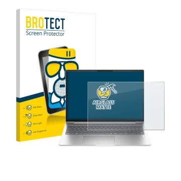 Vorderseite einer Produktverpackung mit dem Markenlogo BROTECT. Daneben ist das Gerät HP ProBook 460 G11 mit dem zugehörigen D